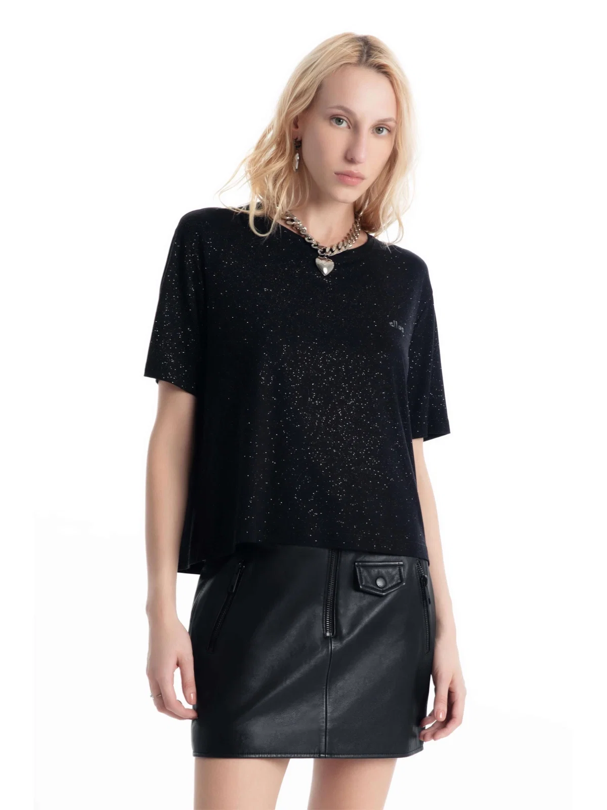 Blusa Ellus Glitter Preto