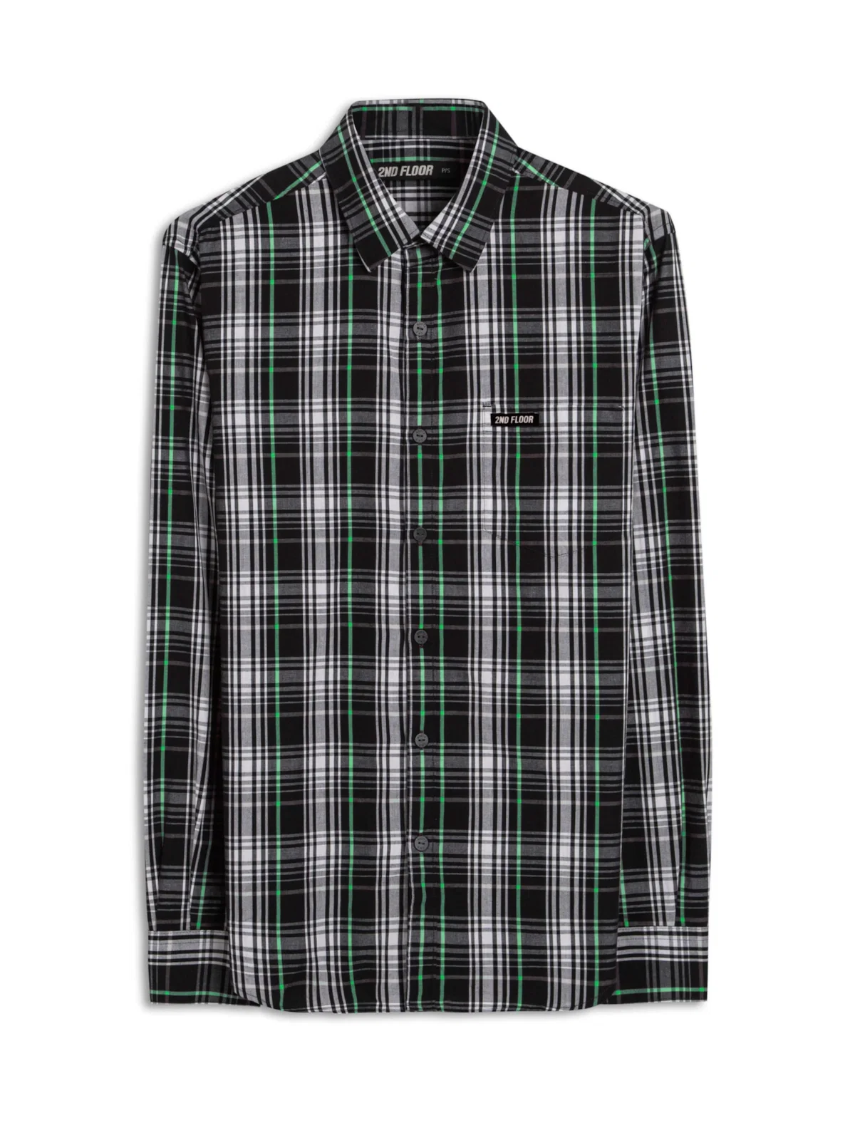 Camisa Xadrez Classic Rome Verde Fluor