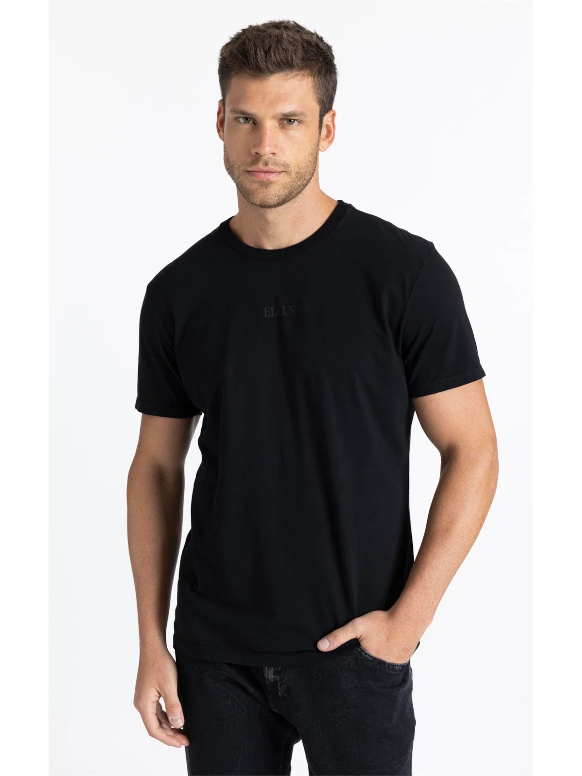 T-Shirt Serif Vinyl Preto