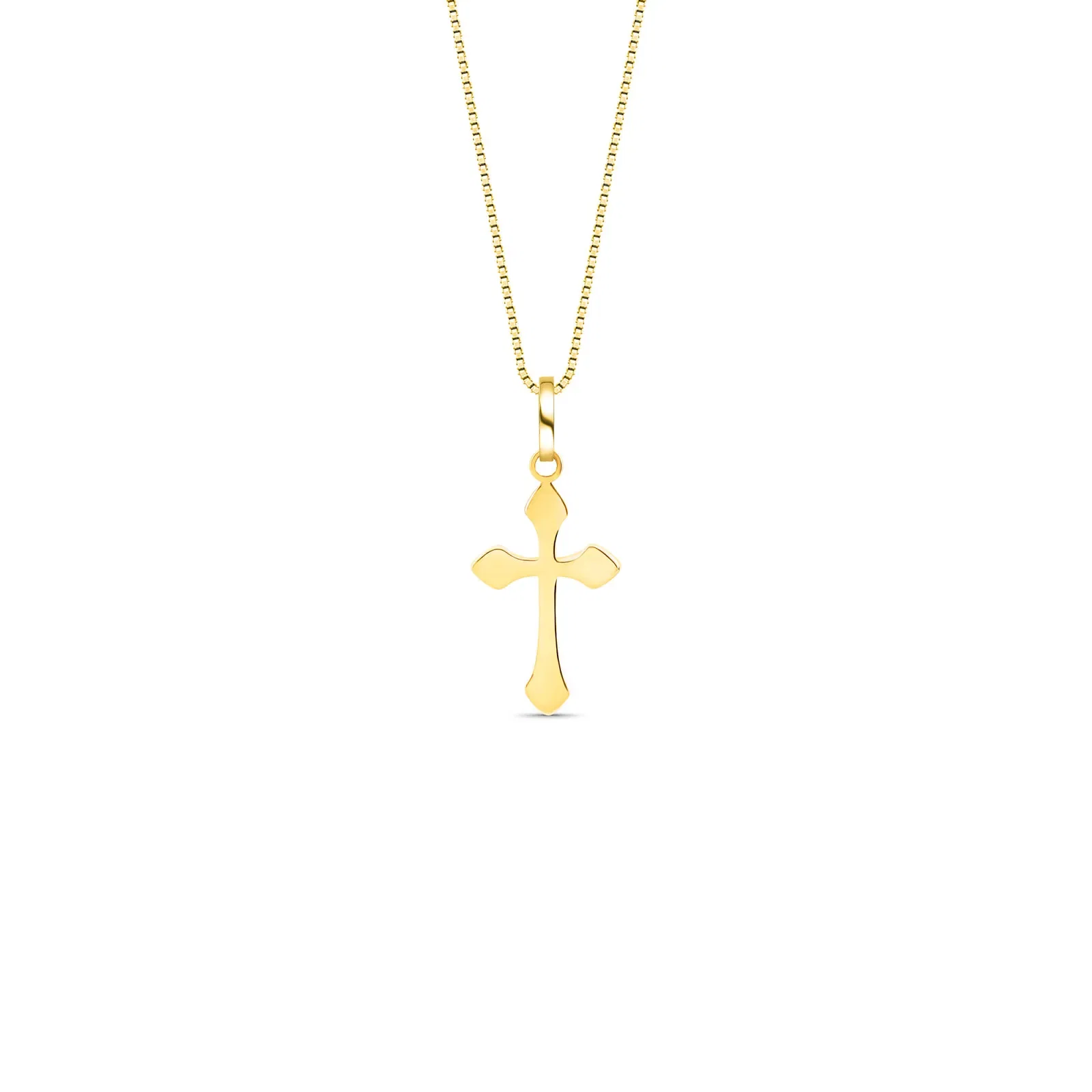 Pingente Medalha Crucifixo em Ouro Amarelo 18k — imagem 1