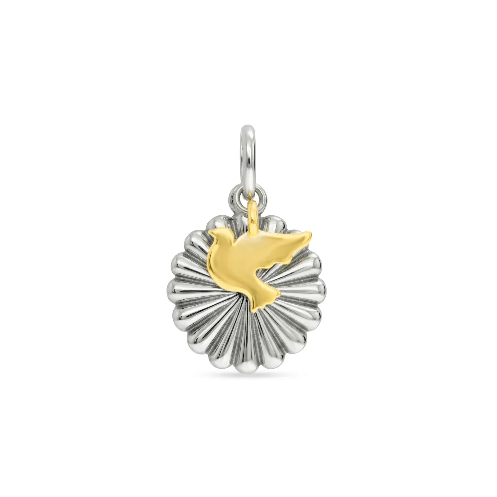 Pingente Life Religião IV Espirito Santo em Prata 925 com Banho de Ouro Amarelo 18k — imagem 1