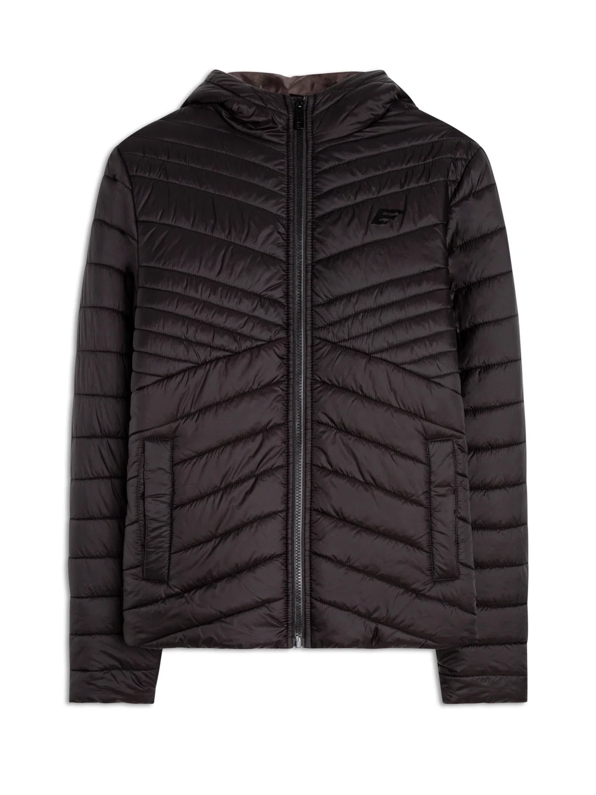 Jaqueta Ellus Nylon Puff Lines Preto — imagem 1