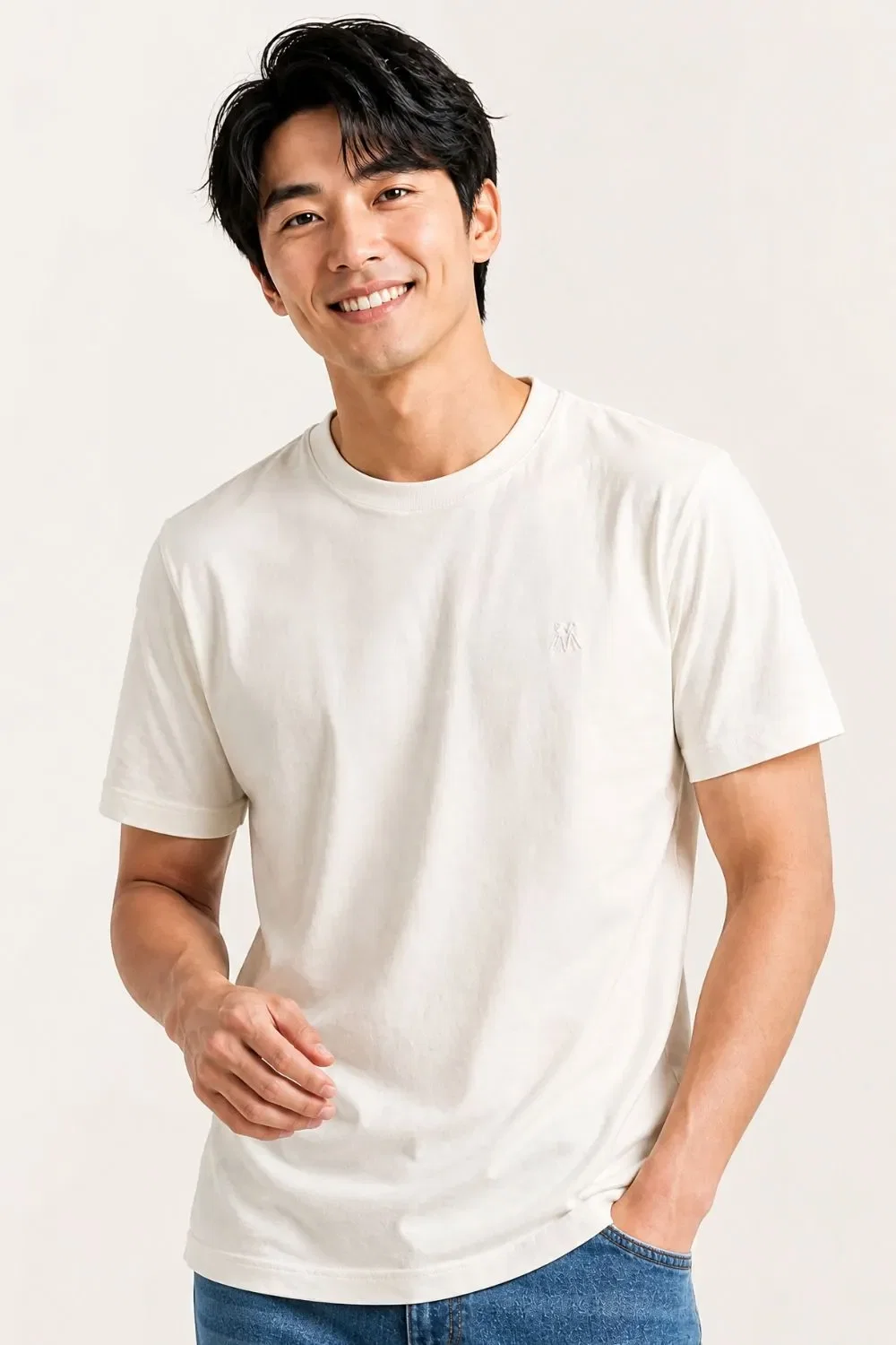 Camiseta Básica Confortável Polo Wear Off White