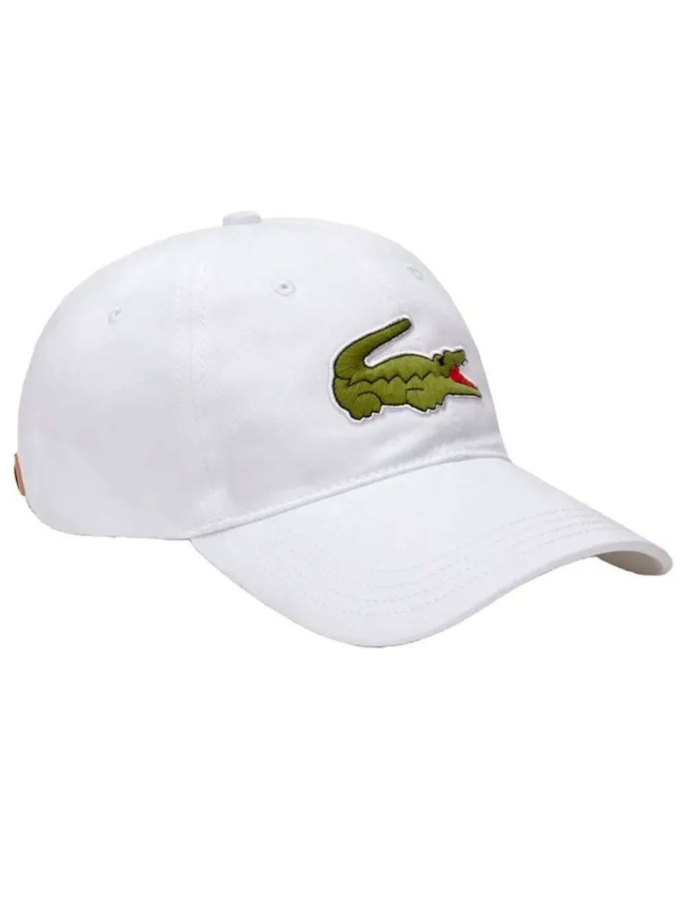 Boné Lacoste Masculino Casual Contrast Strep Big Logo Branco