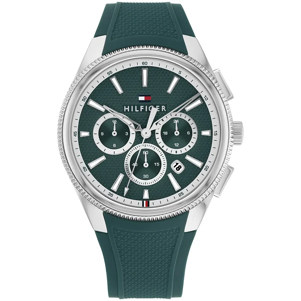Relógio Tommy Hilfiger Sam Masculino em Borracha Verde 1792250