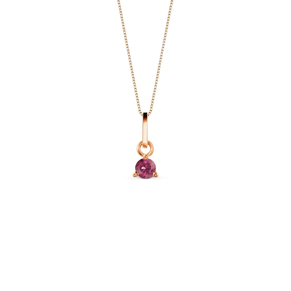 Pingente Colors em Ouro Rosé 18k com Rodolita, 9mm — imagem 1