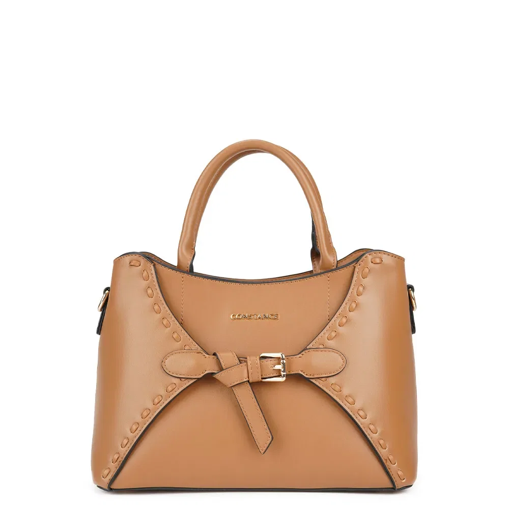 Bolsa Tote Nó Fivela Caramelo