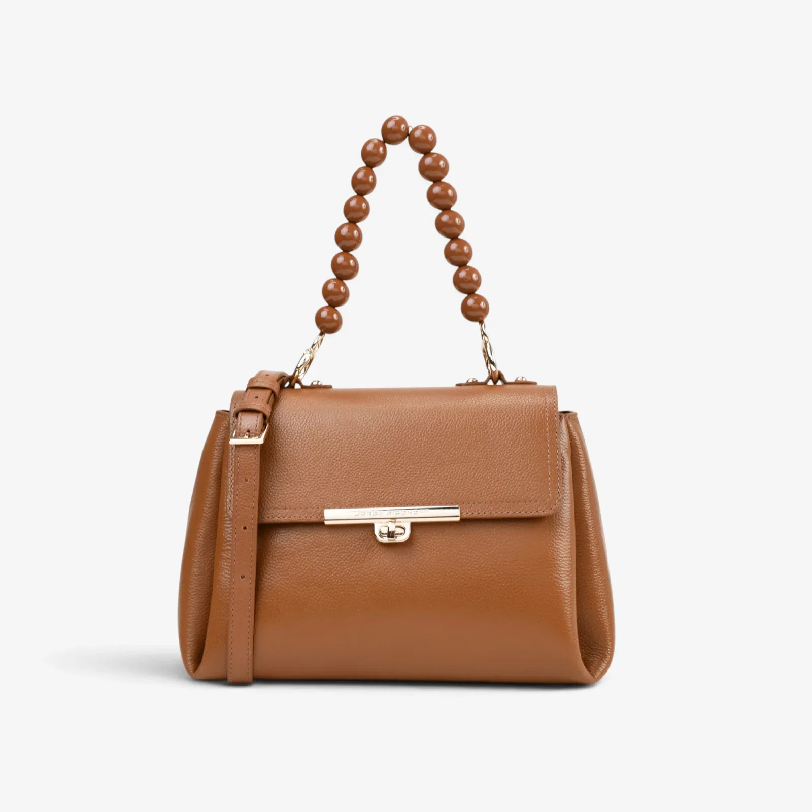 Bolsa Satchel Caramelo Mascavo Couro