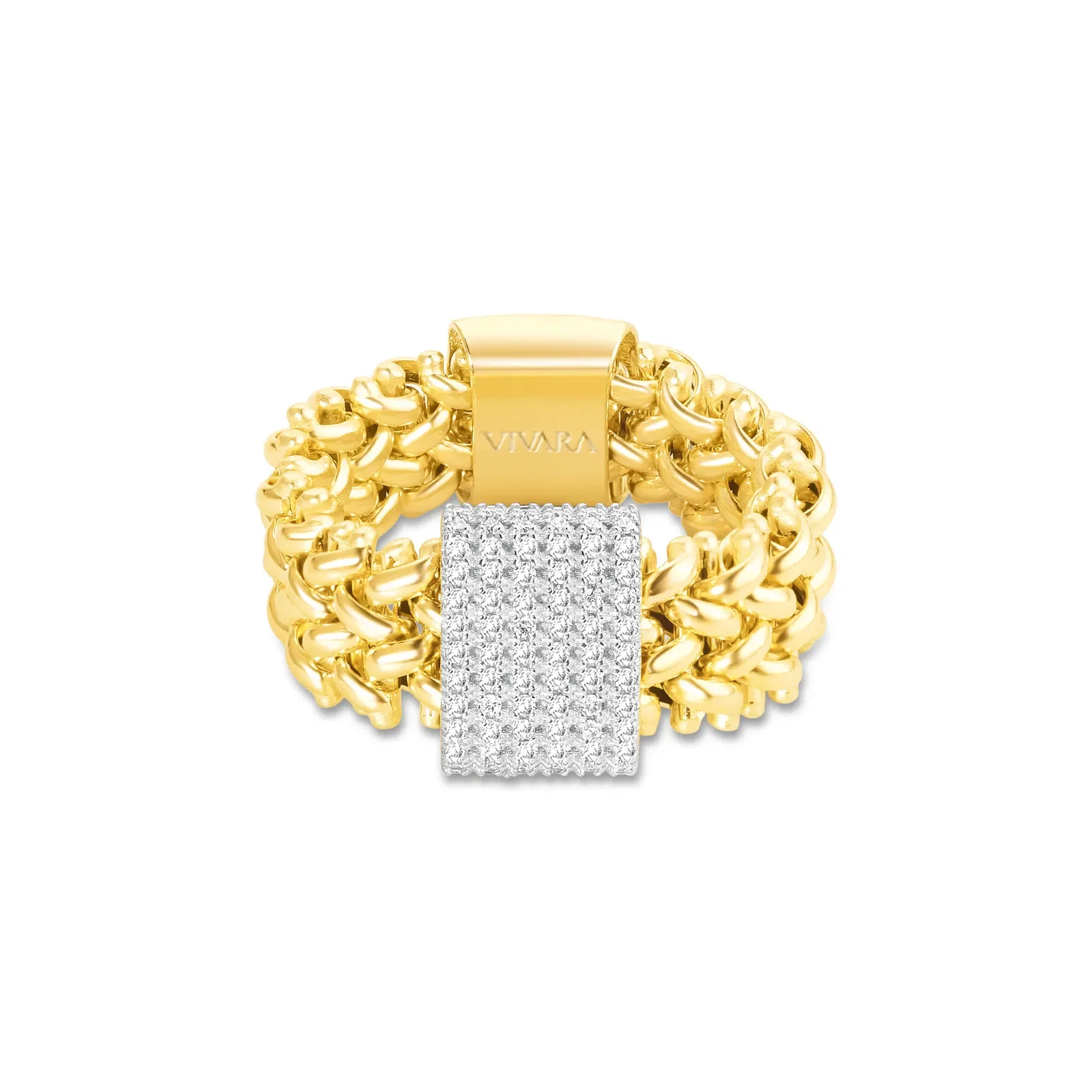Anel Idôle em Ouro Amarelo 18k com Diamantes 0,36ct — imagem 1