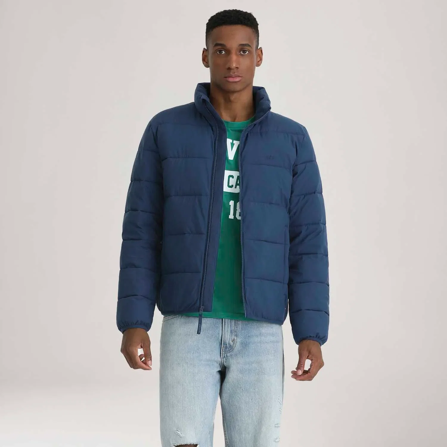 Jaqueta Puffer Levi's® Packable Quilted Azul