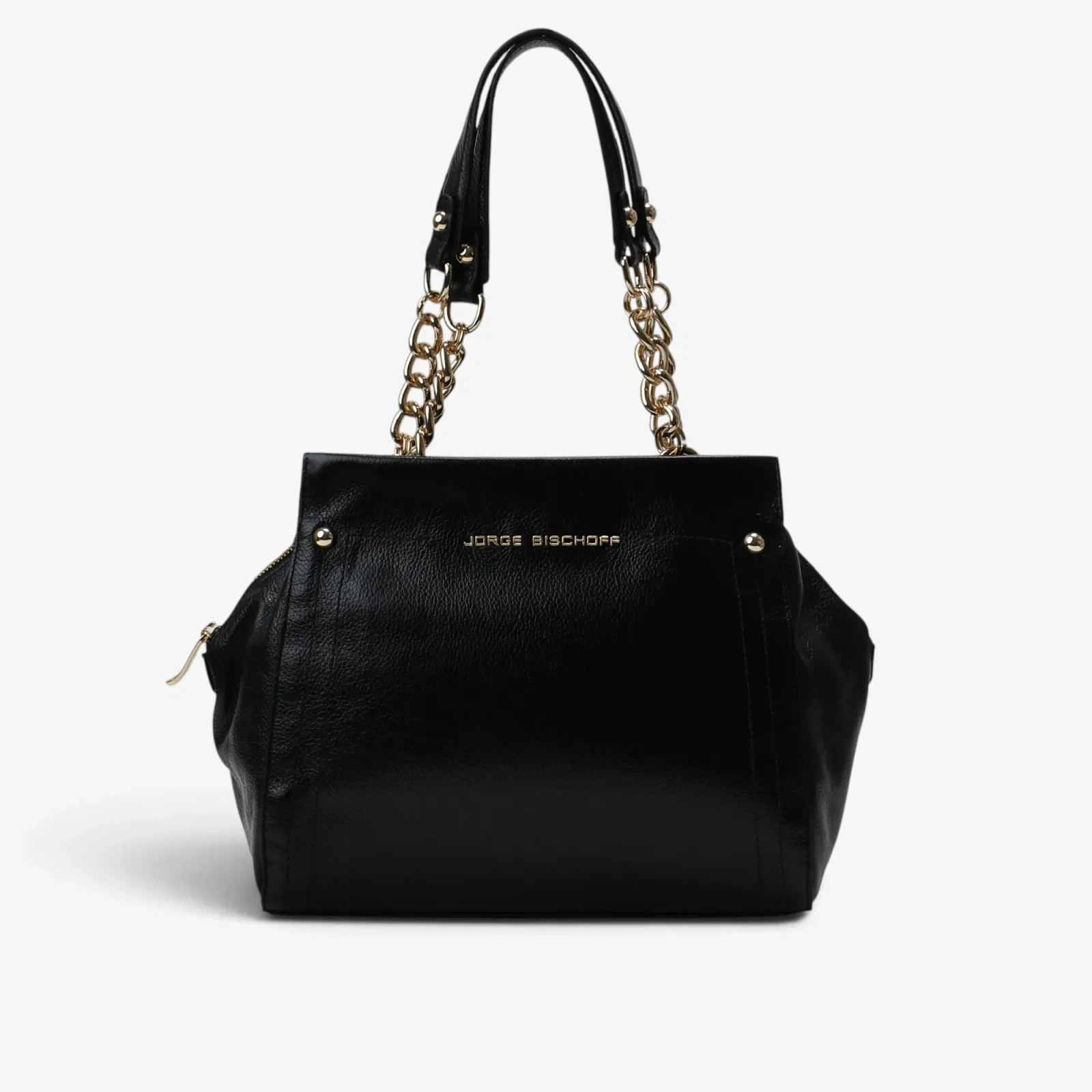 Bolsa Tote Preto Couro