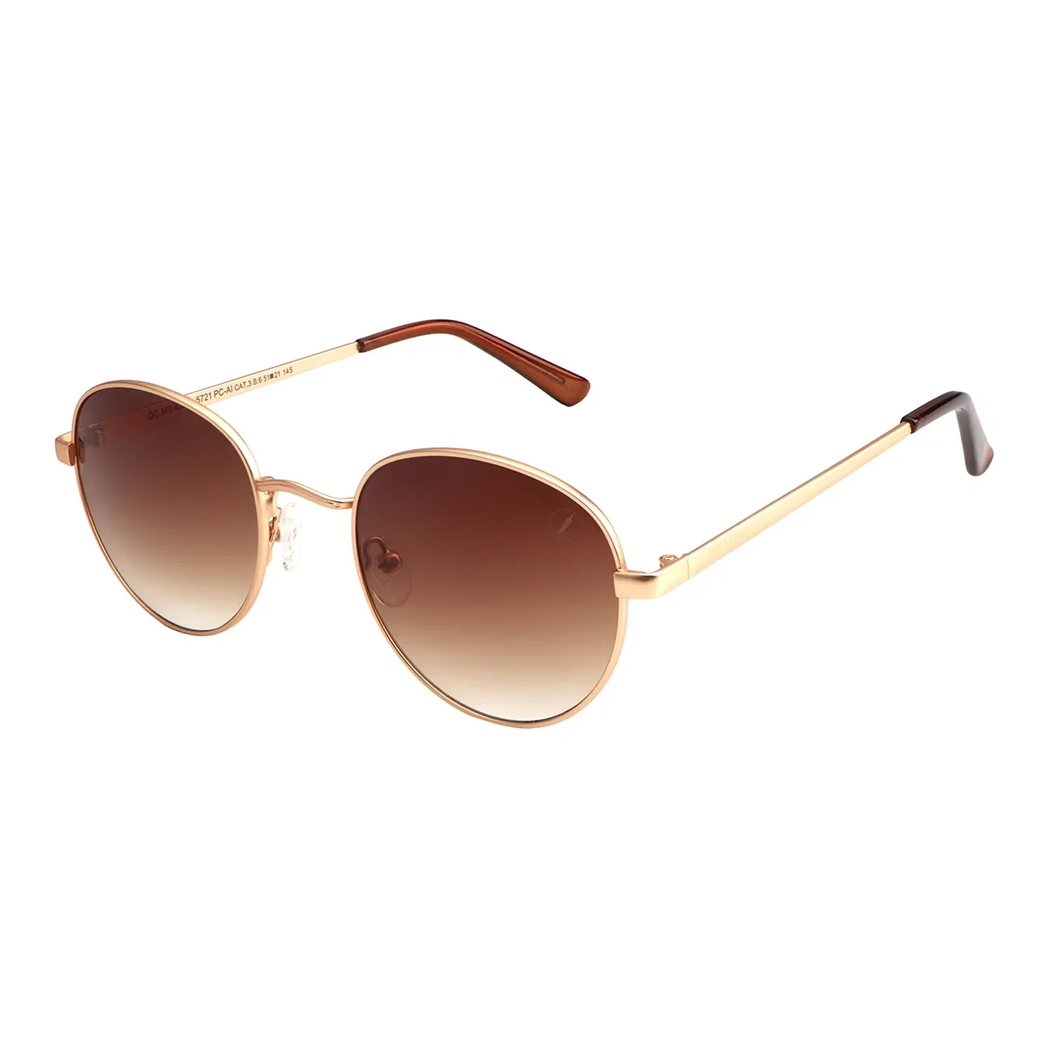 Óculos de Sol Feminino Chilli Beans Redondo Degradê Marrom — imagem 1