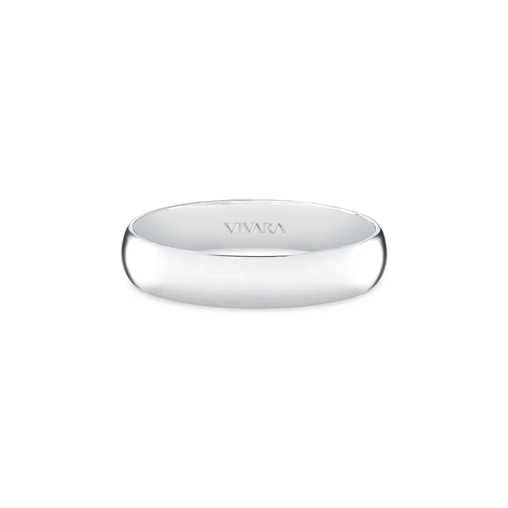 Aliança Just You em Ouro Branco 18k, 4mm — imagem 1
