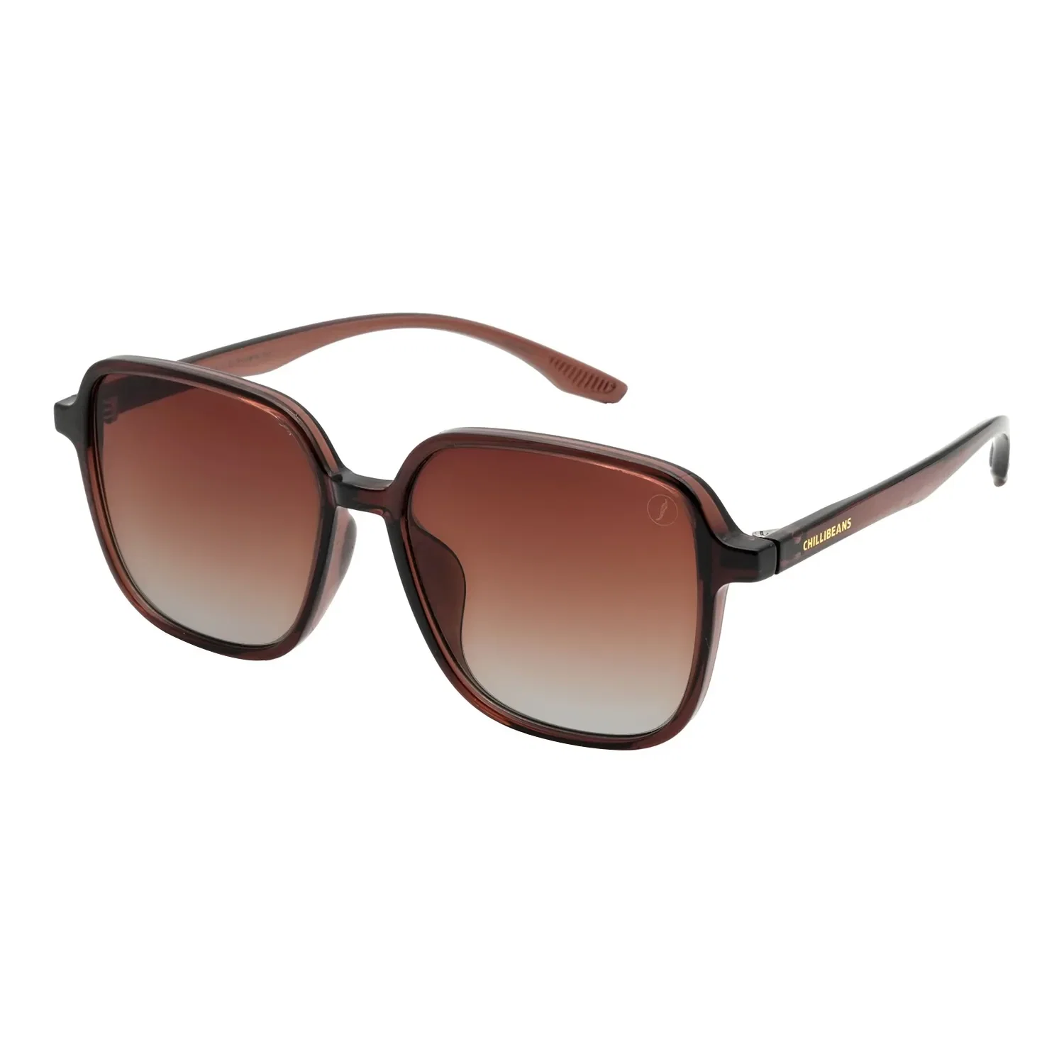 Óculos de Sol Feminino Chilli Beans Quadrado Degradê Marrom — imagem 1