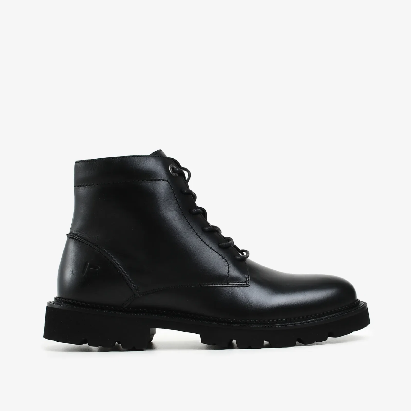 Bota Coturno Masculino Preto Couro — imagem 1