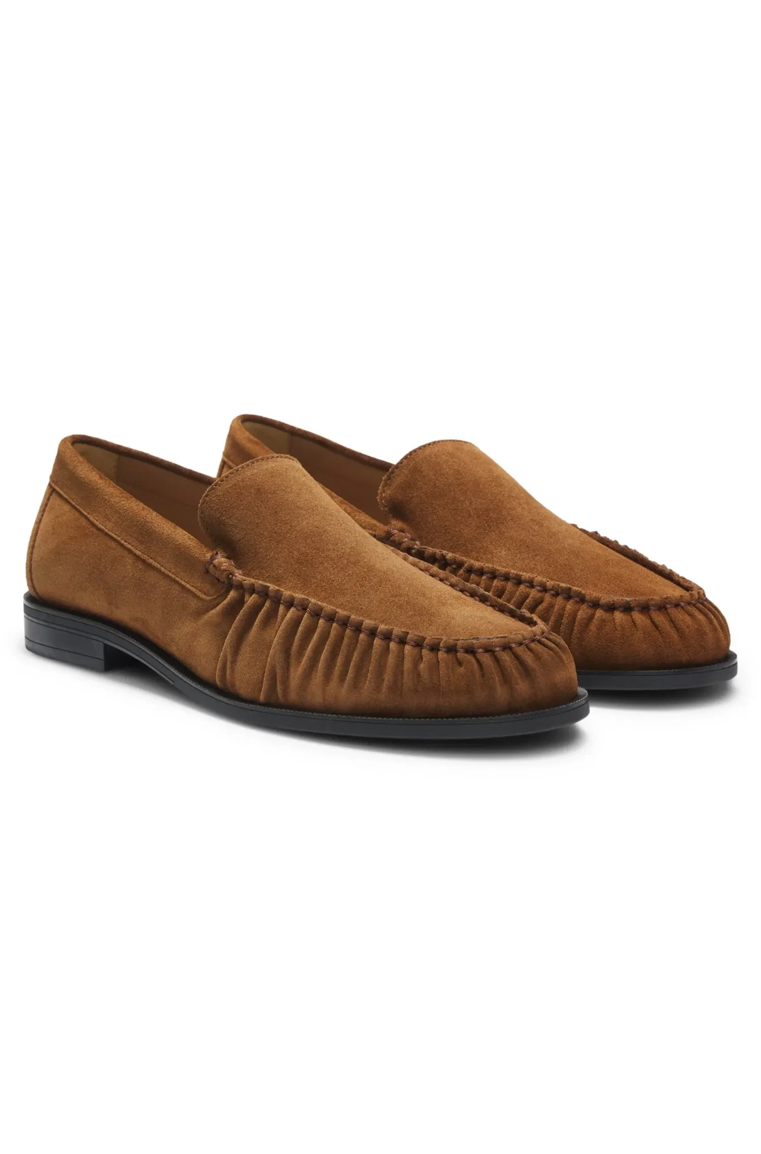 Mocassins Em Camurça Com Detalhe