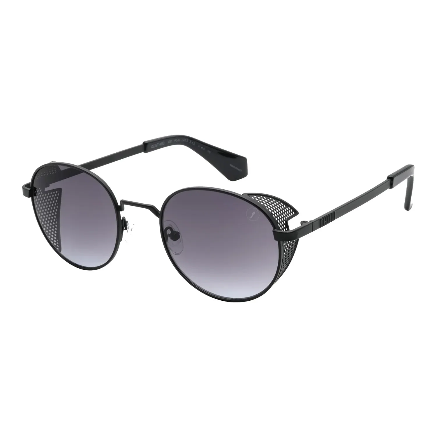 Óculos de Sol Masculino Chilli Beans Redondo Flap Degrade Preto — imagem 1