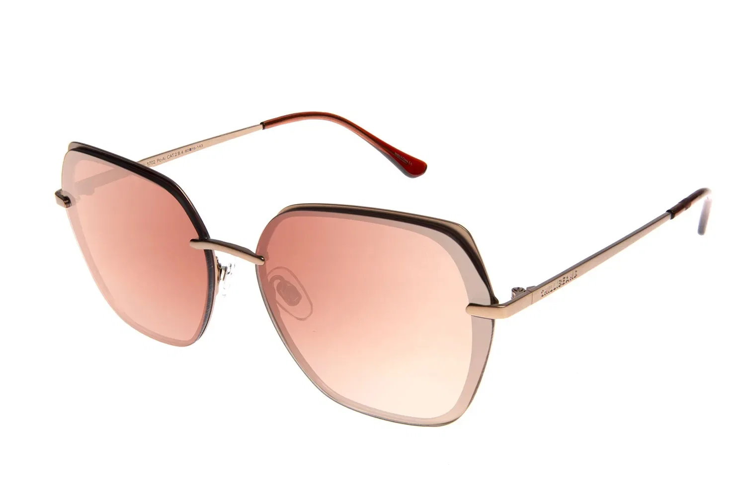 Óculos de Sol Feminino Chilli Beans Clássicos Quadrado Degradê Marrom — imagem 1