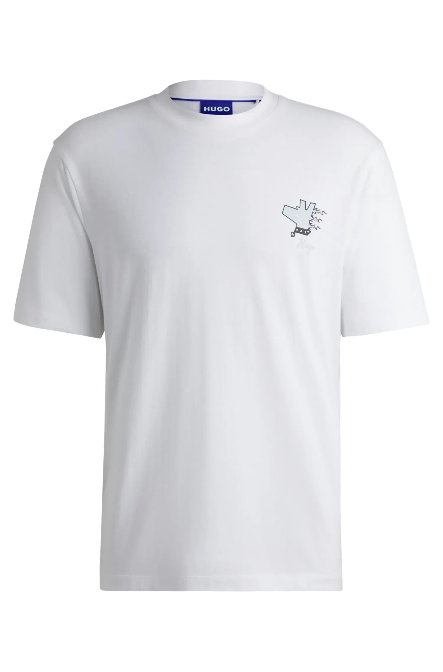 Camiseta Em Jersey De Algodão Com Estampa Gráfica — imagem 1