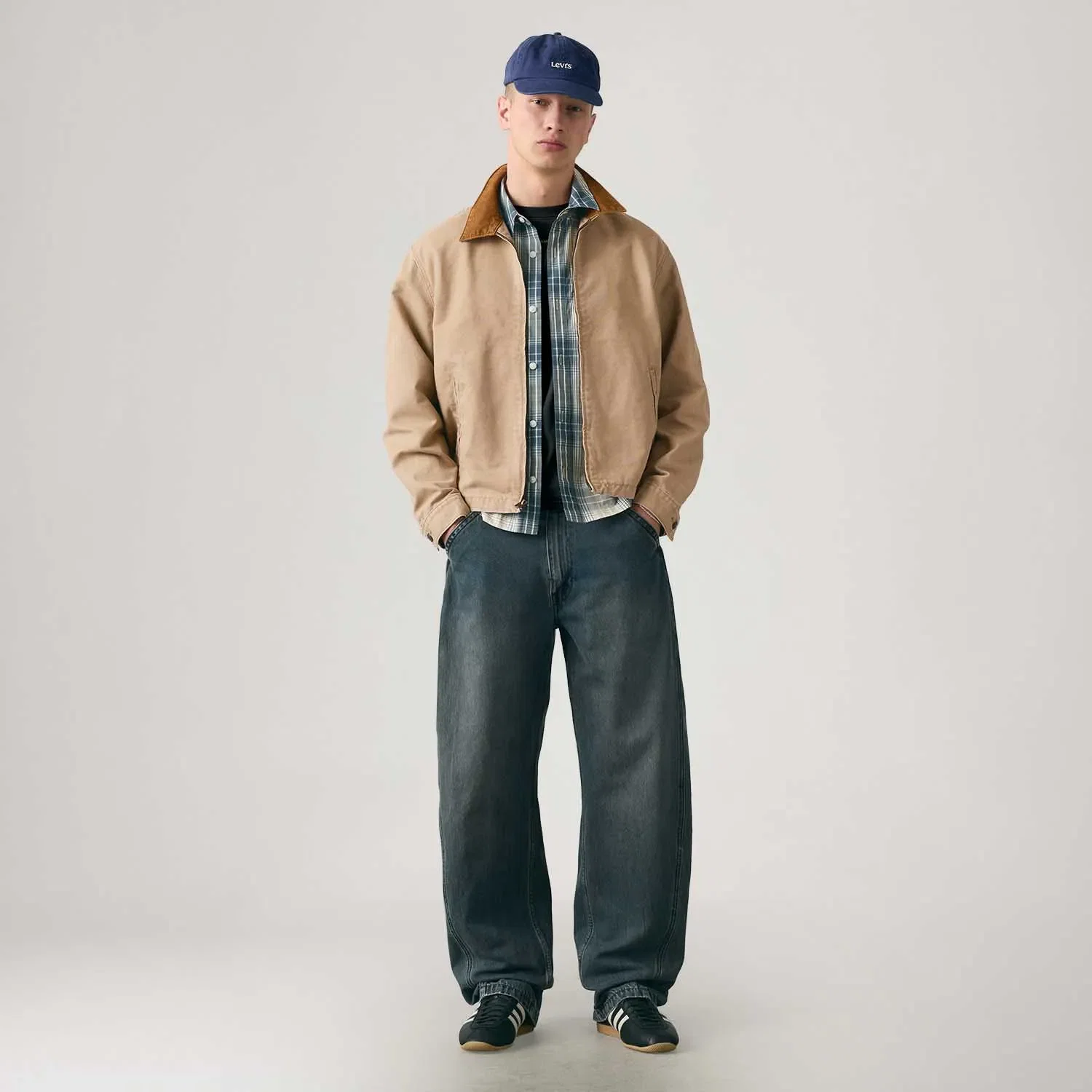Calça Jeans Levi's® Baggy Barrel Lavagem Escura — imagem 1