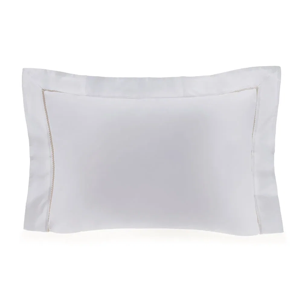 Fronha Avulsa Padrão 1000 fios Frezzano Branco / Legno