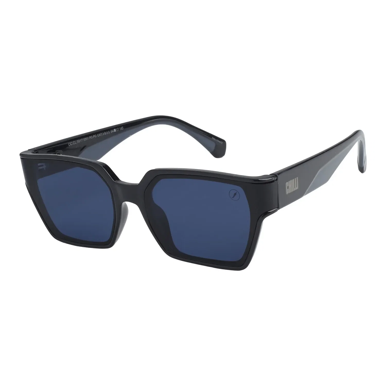 Óculos de Sol Masculino Bended Lenses Quadrado Degradê Azul — imagem 1