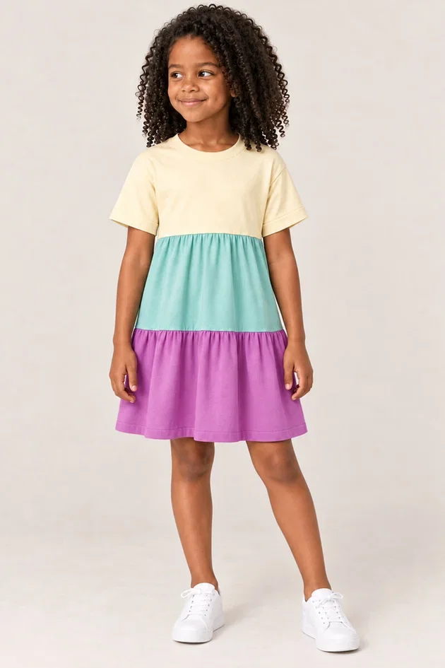 Vestido Infantil em Malha