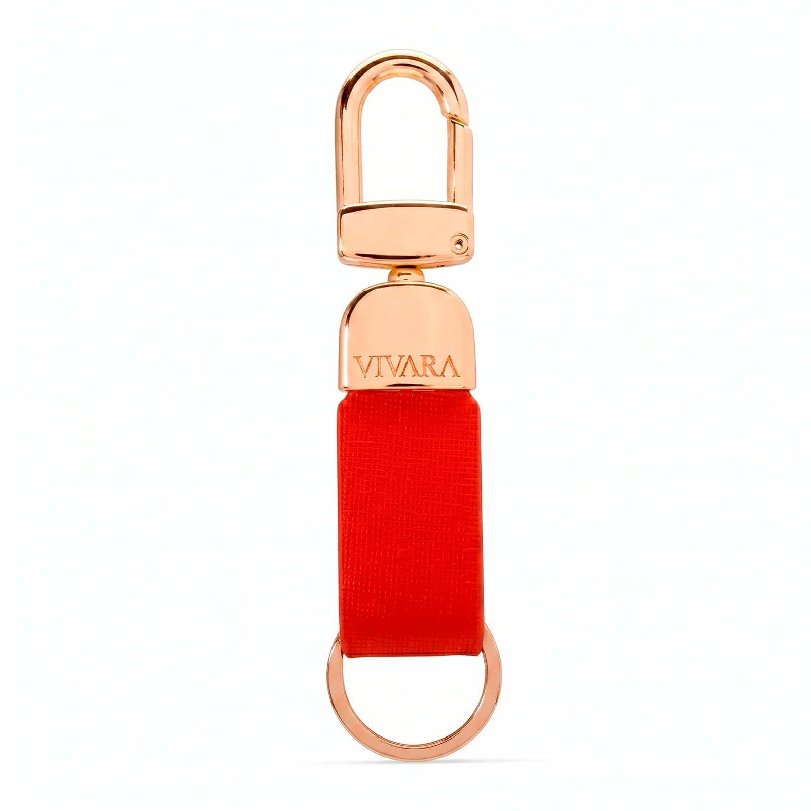 Chaveiro Vivara em Couro Vermelho