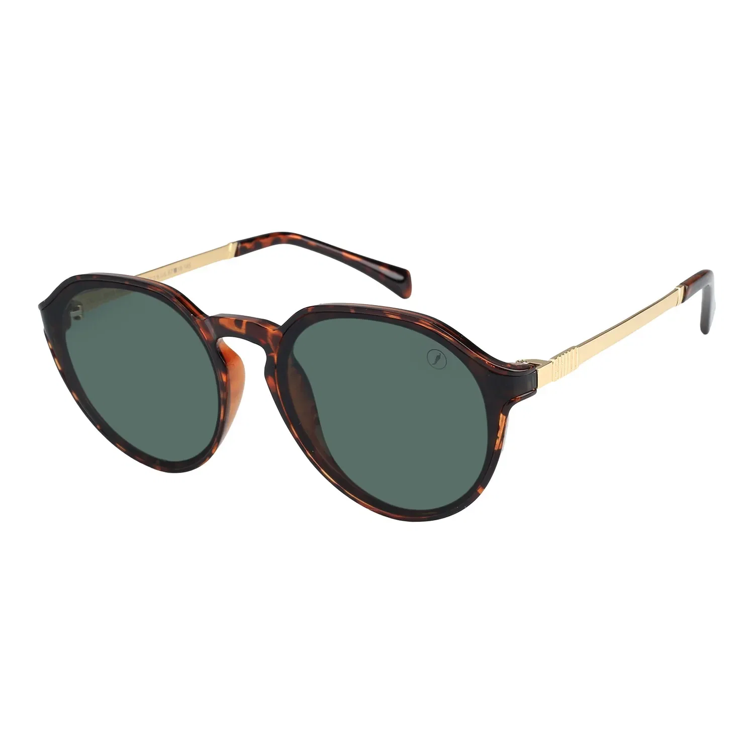 Óculos de Sol Unissex Bended Lenses Redondo Verde — imagem 1