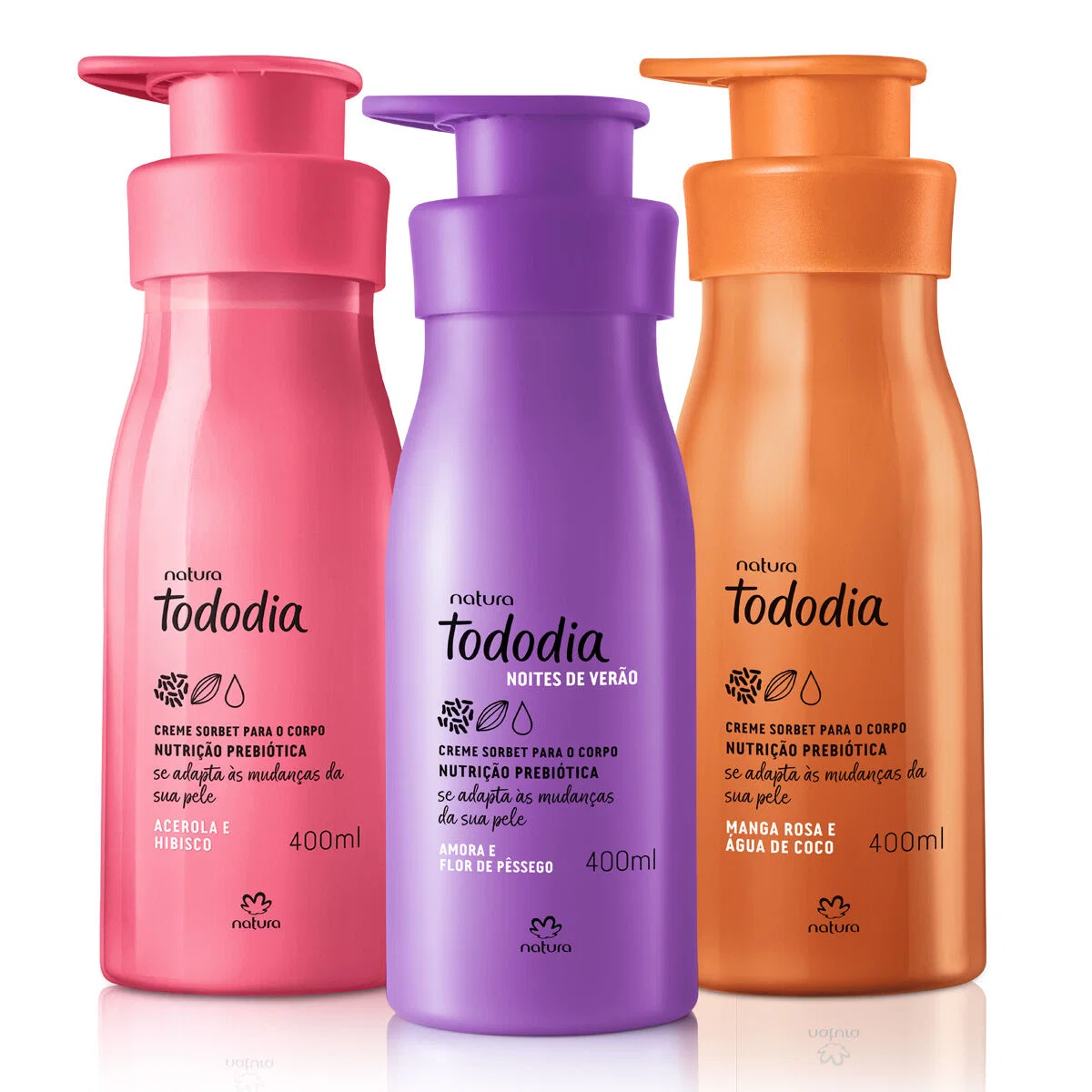Kit Cremes Nutritivos para o Corpo Tododia (3 produtos) — imagem 1