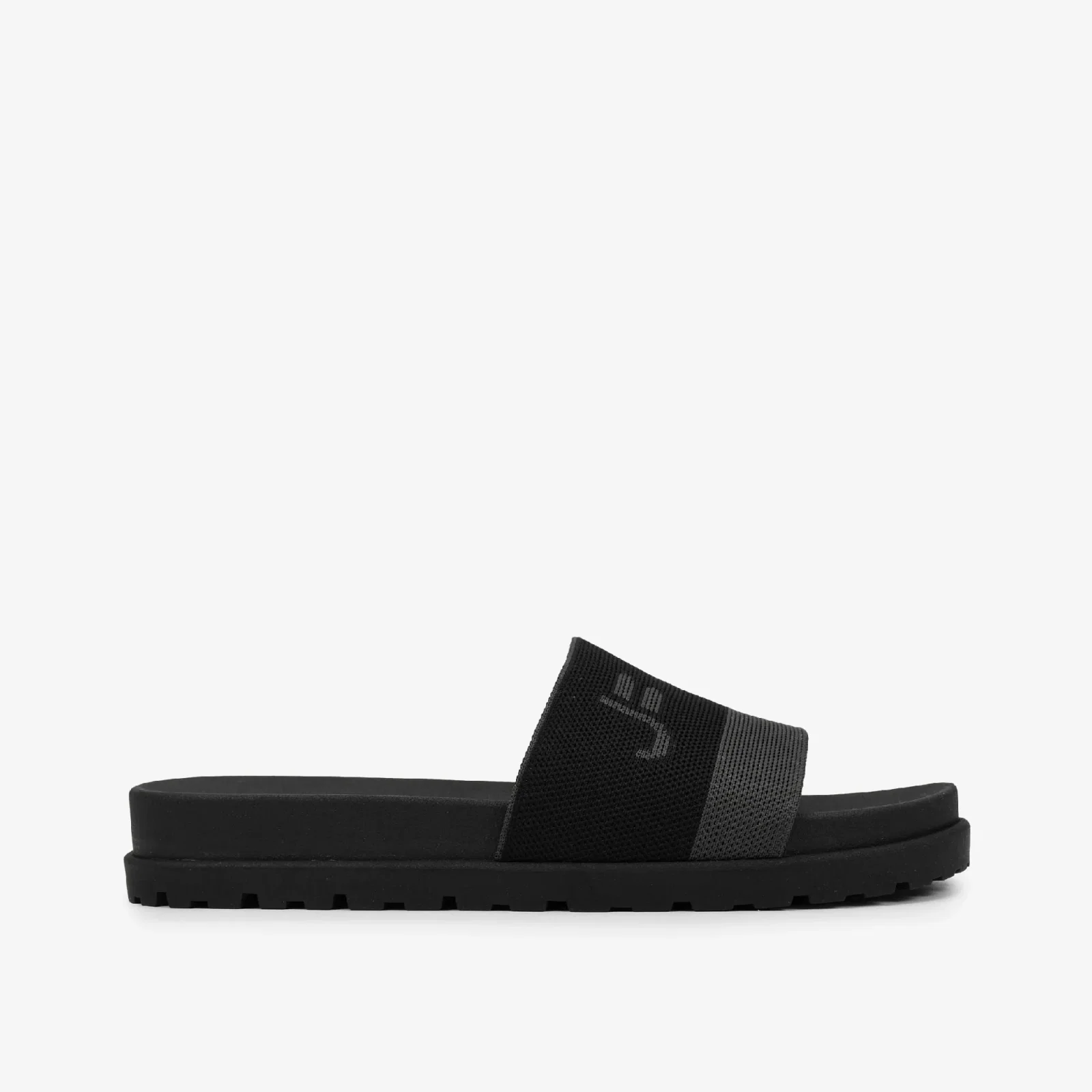 Slide Masculino Preto Tecido Knit Jb — imagem 1
