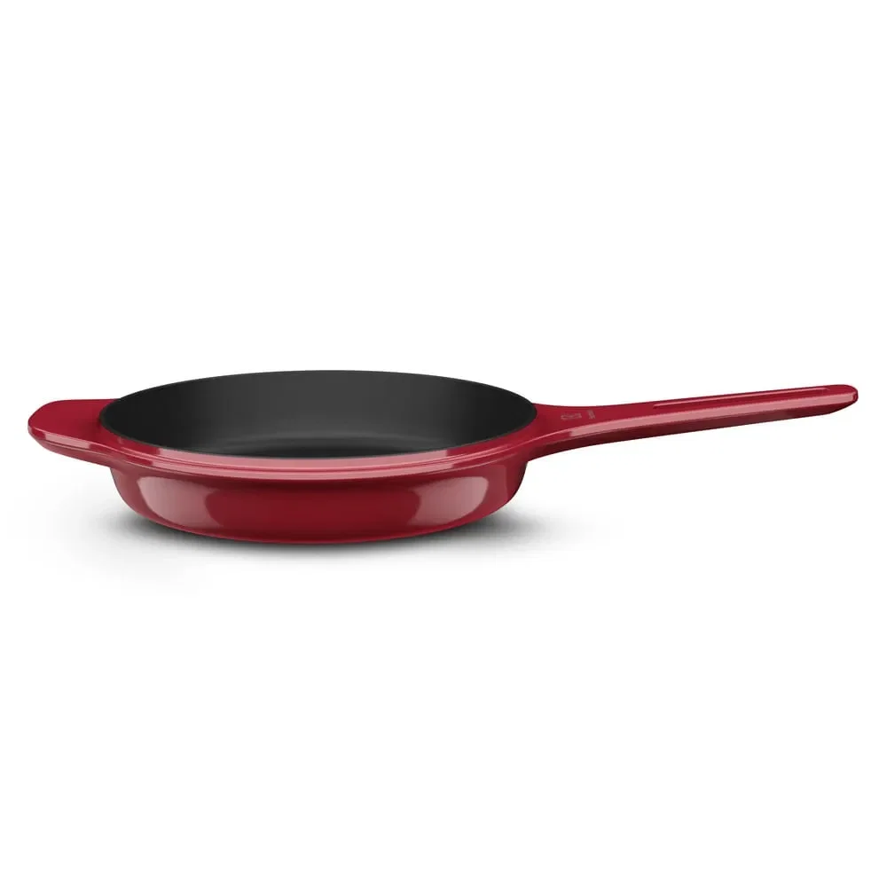 Frigideira de Ferro Fundido Esmaltado Electrolux Expert 26cm Vermelha — imagem 1