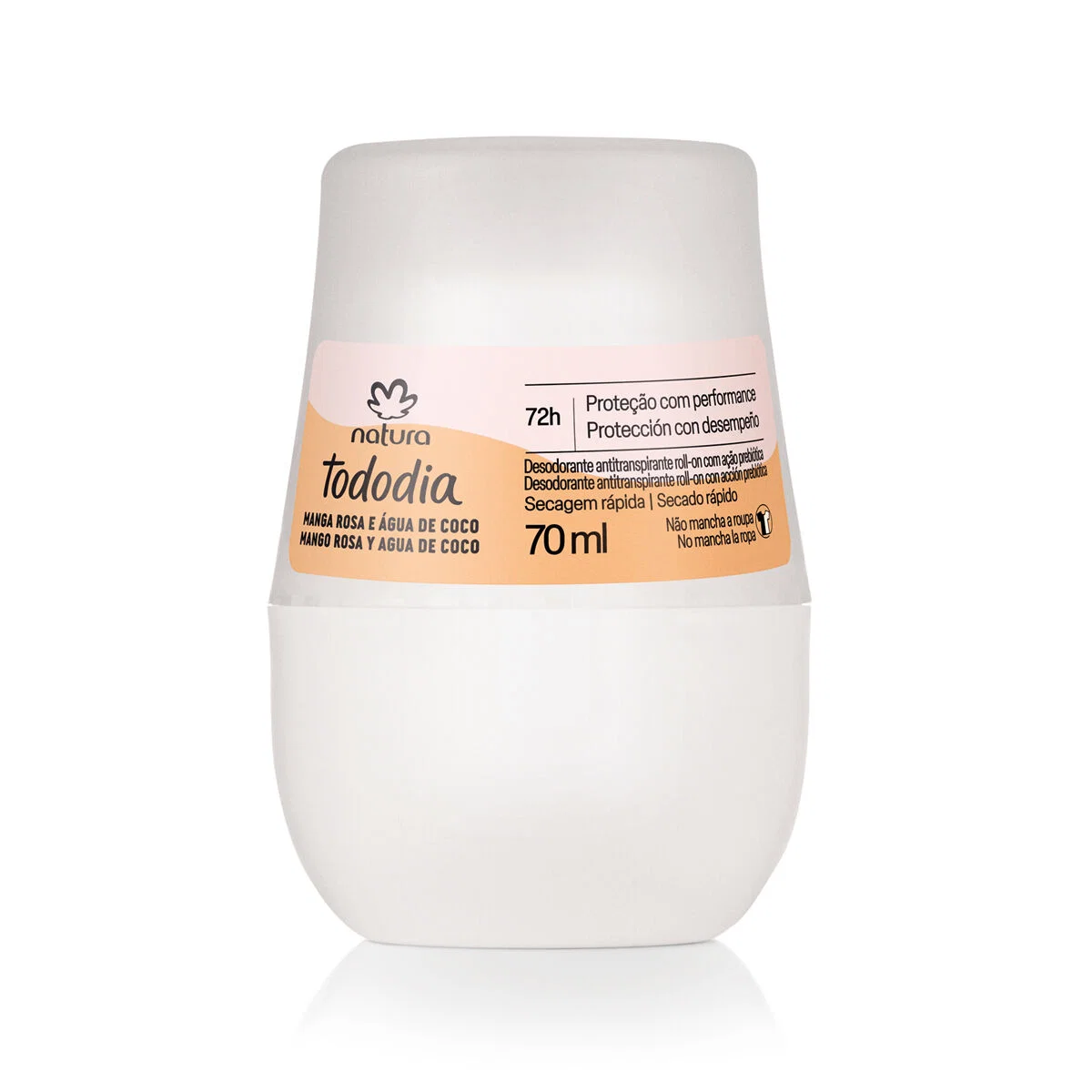 Desodorante Antitranspirante Roll-on Tododia Manga Rosa e Água de Coco 70 ml — imagem 1