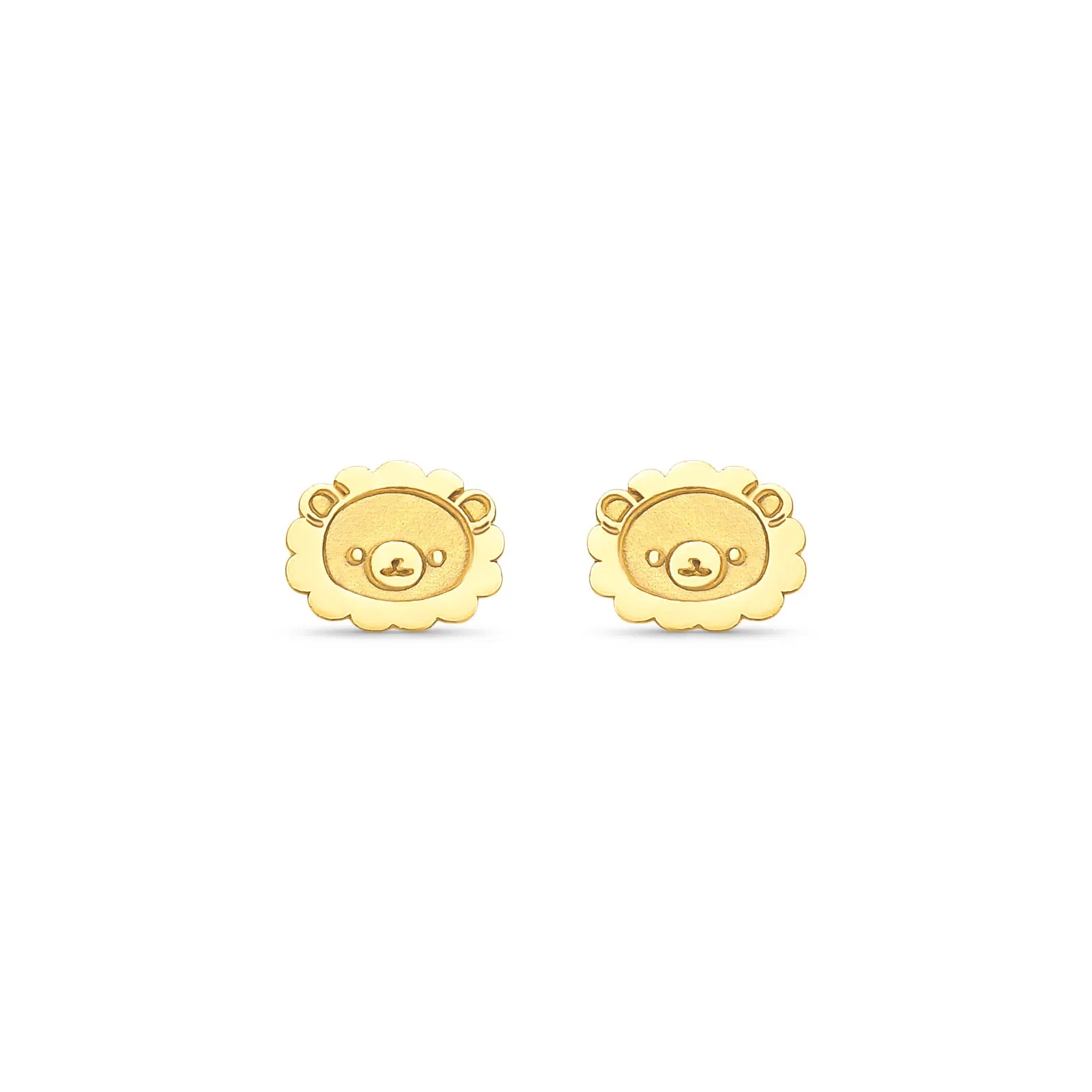 Brinco Baby Leão em Ouro Amarelo 18k