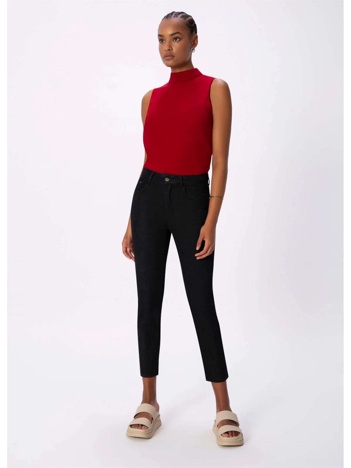 Calça Deep Blue Slim B-313 Lav.Escuro C/Resina — imagem 1