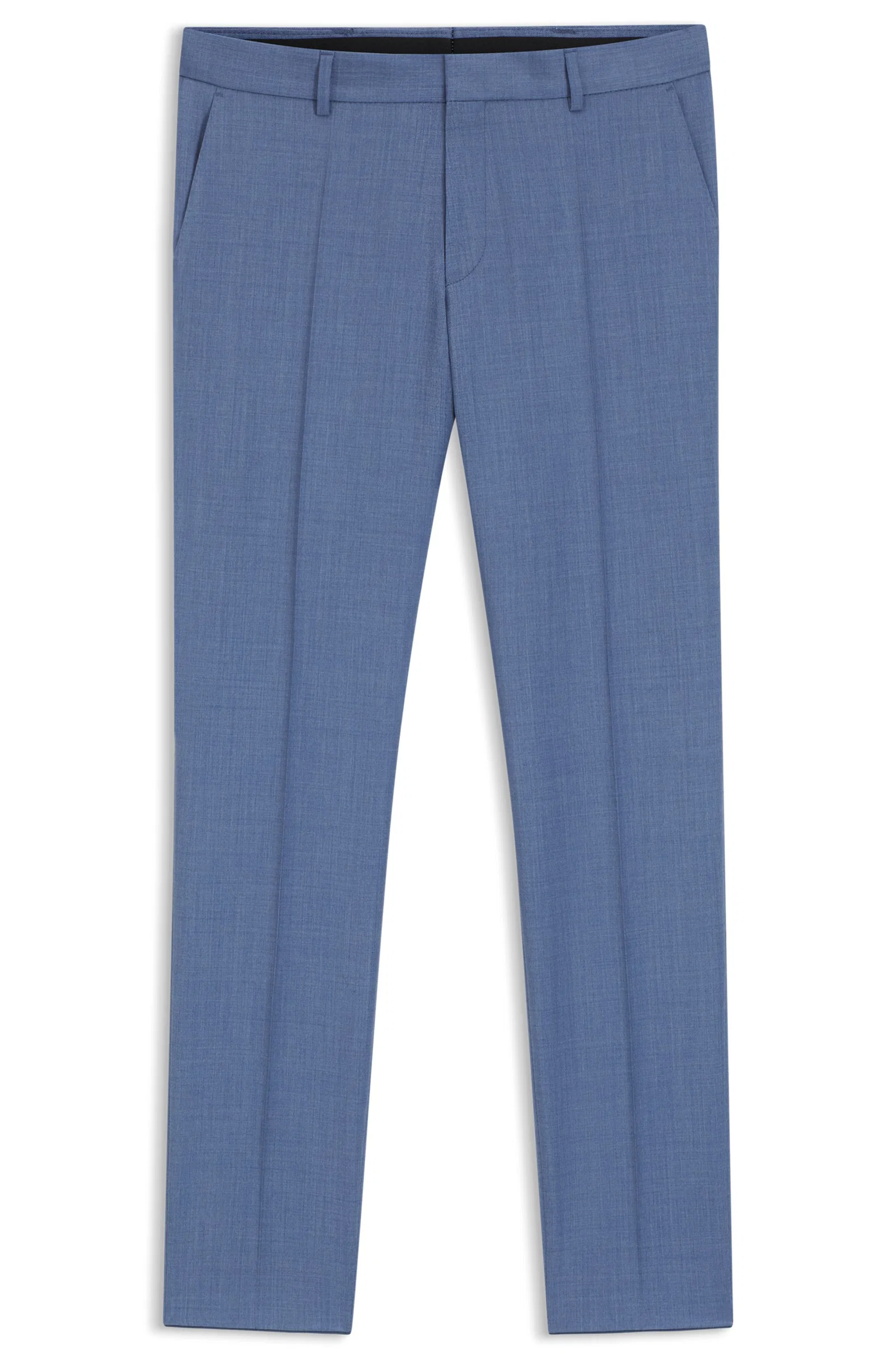 Calça Slim Fit Em Sarja De Lã Virgem — imagem 1