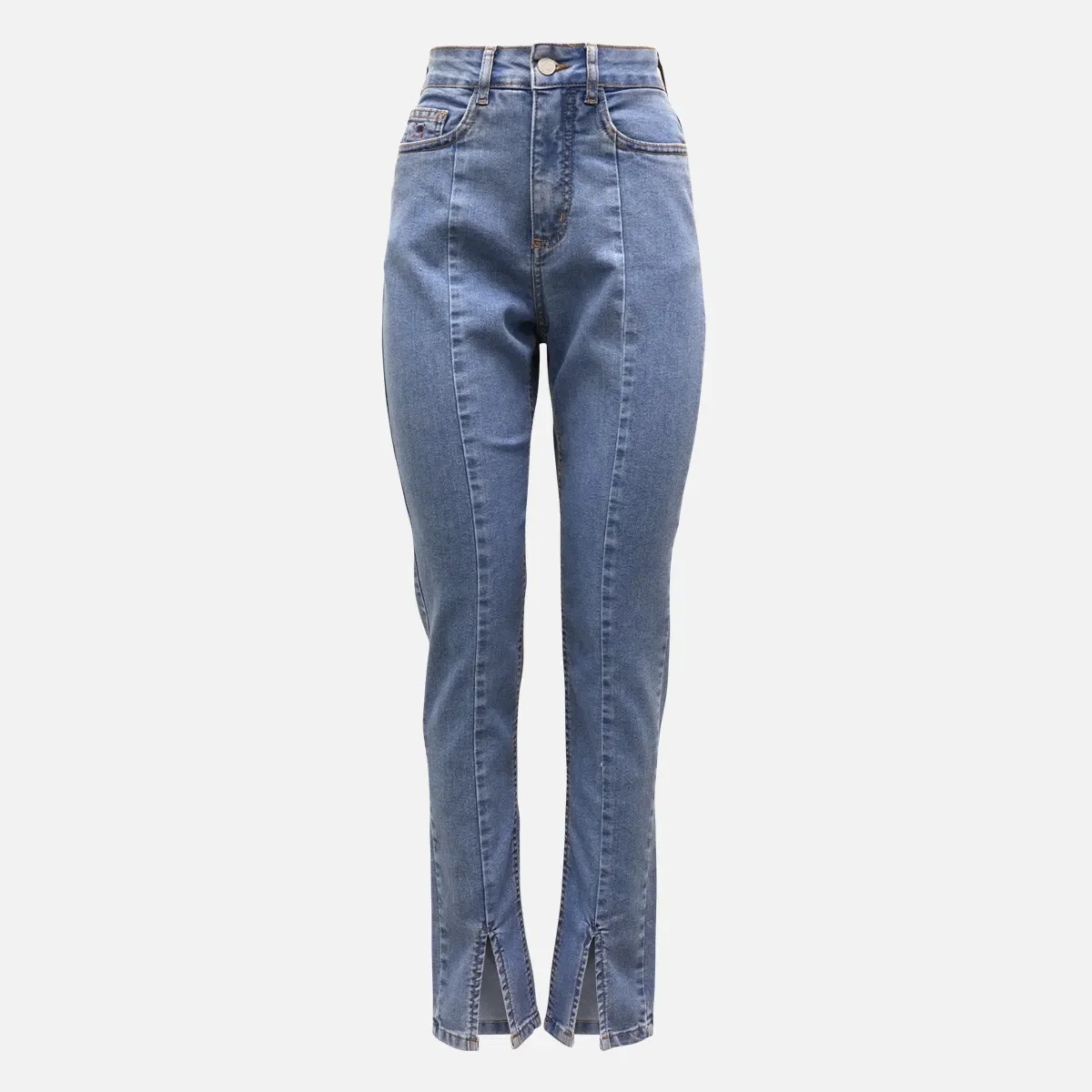 Calça Skinny Feminina Fenda