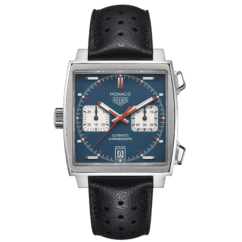 Relógio Tag Heuer Monaco Automático Masculino em Couro Preto CAW211P.FC6356 — imagem 1