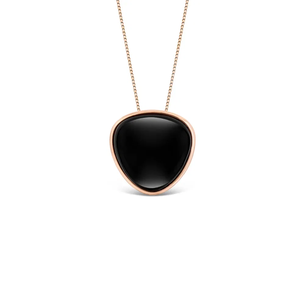 Pingente Bold em Ouro Vivara 18k com Quartzo Negro, 16mm — imagem 1