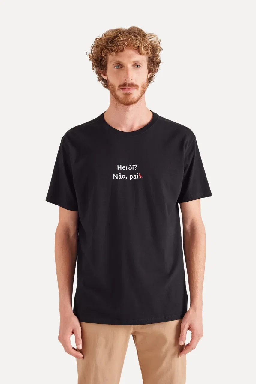 Camiseta Estampada Pai Heroi