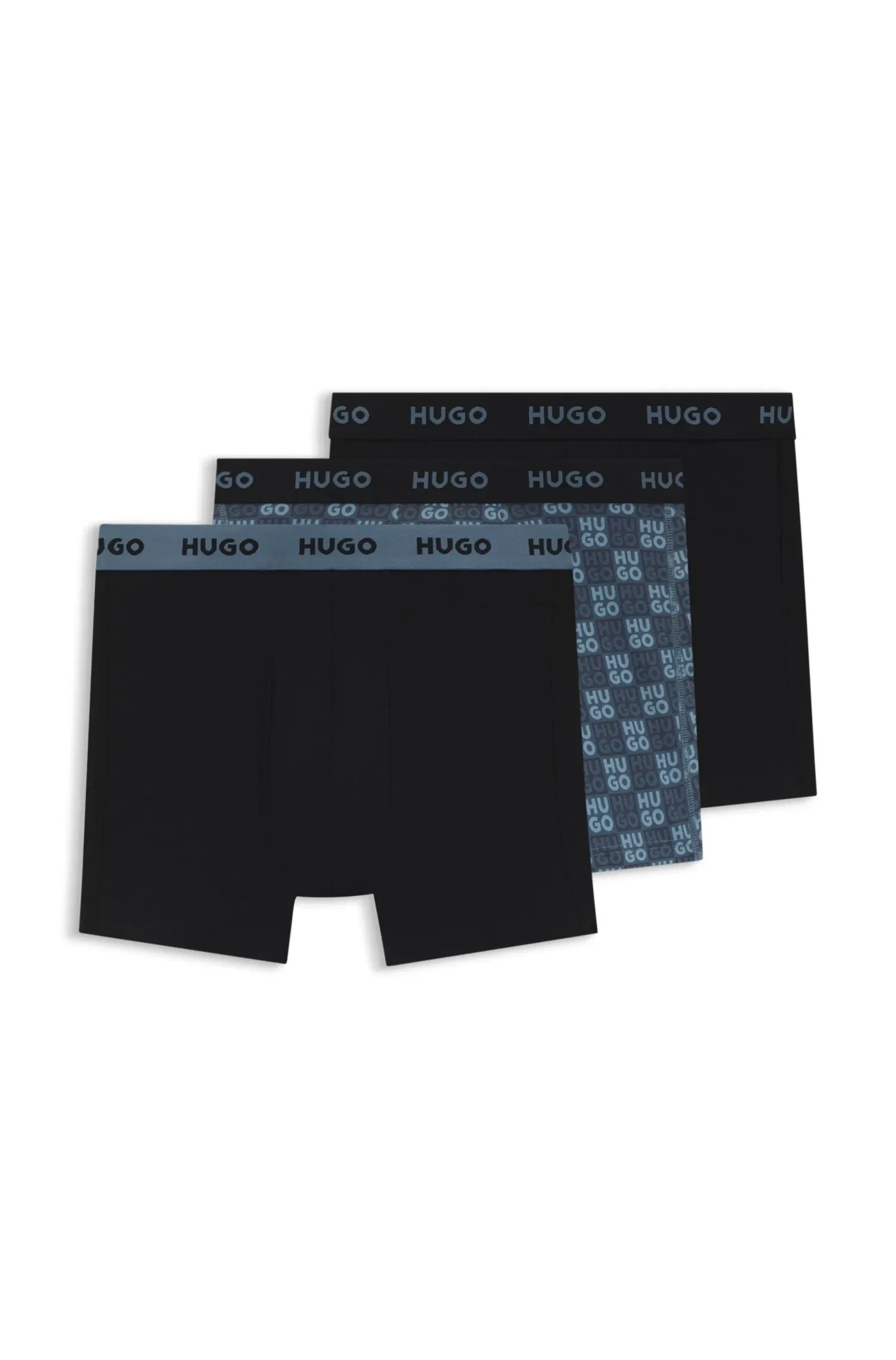 Pack De Três Pares De Cuecas Algodão Elástico