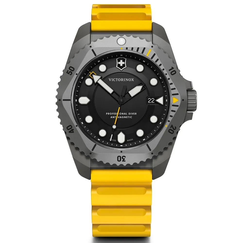 Relógio Victorinox Inox Dive Pro Masculino Borracha Amarela 241992 — imagem 1
