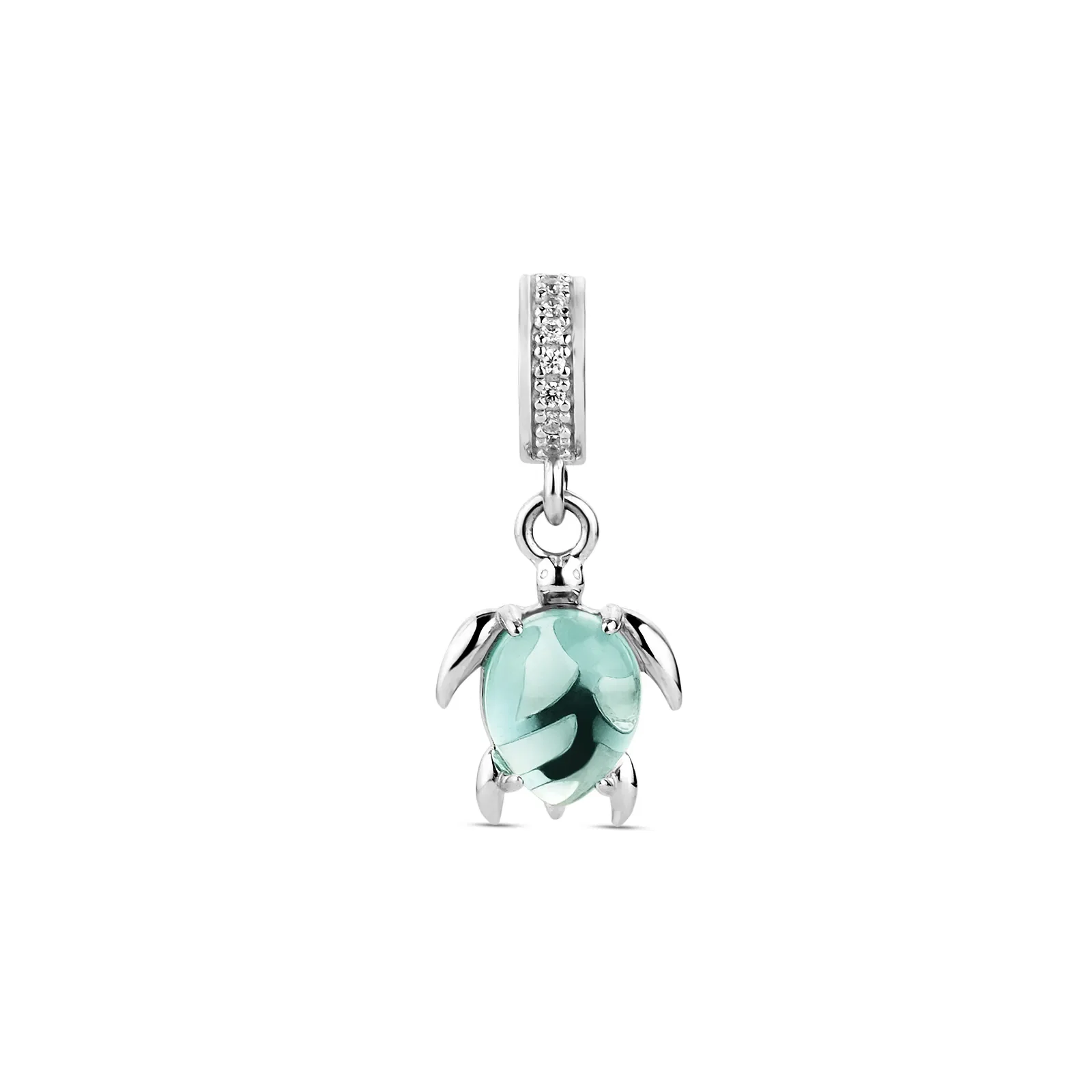 Pingente Life Animal Tartaruga Murano em Prata 925 — imagem 1