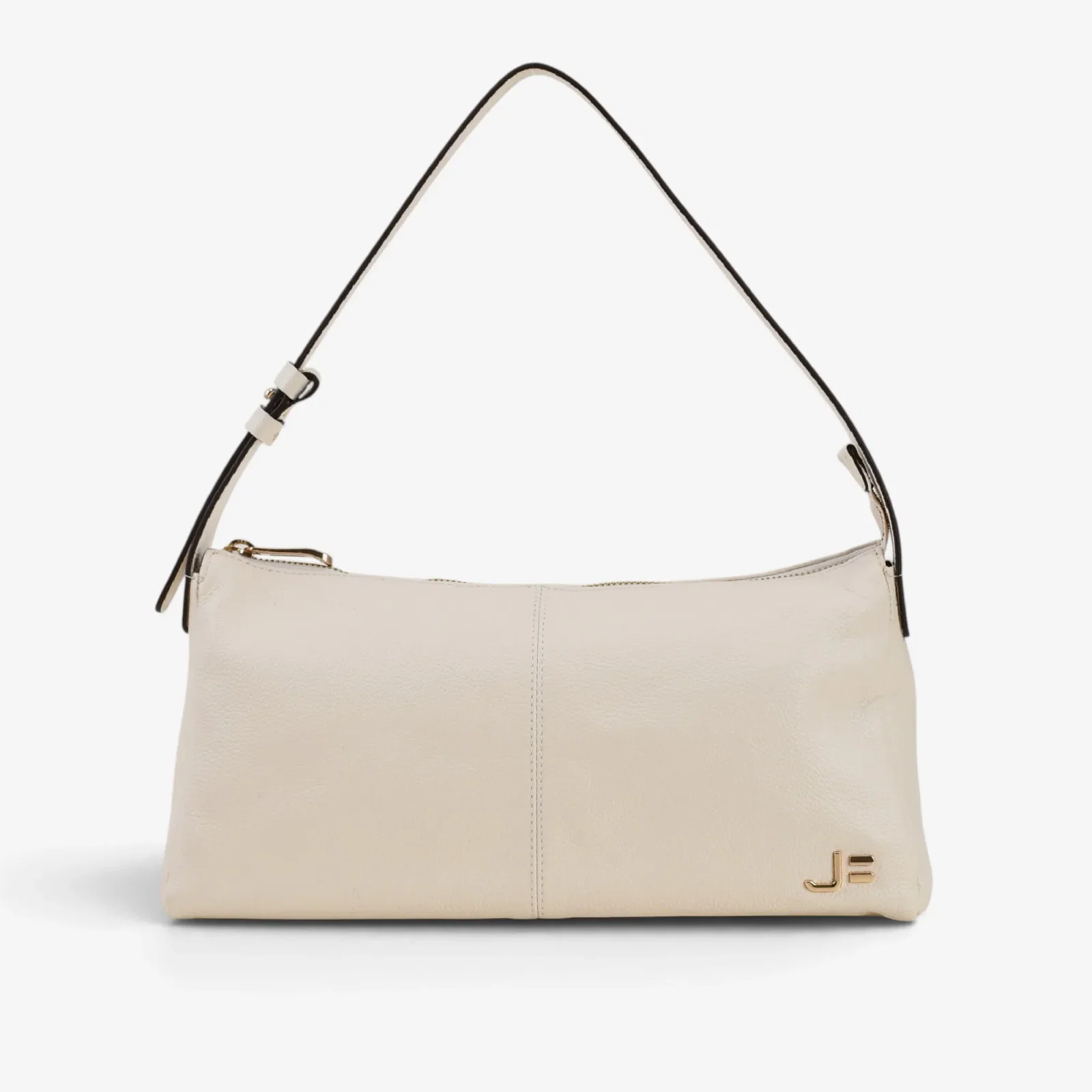Bolsa Baguete Off White Algodão Couro