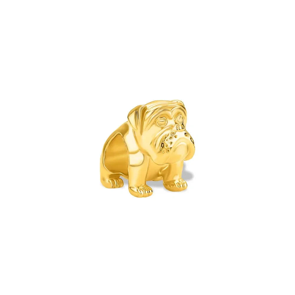 Separador Life Animal Boxer em Prata 925 com Banho de Ouro Amarelo 18k — imagem 1