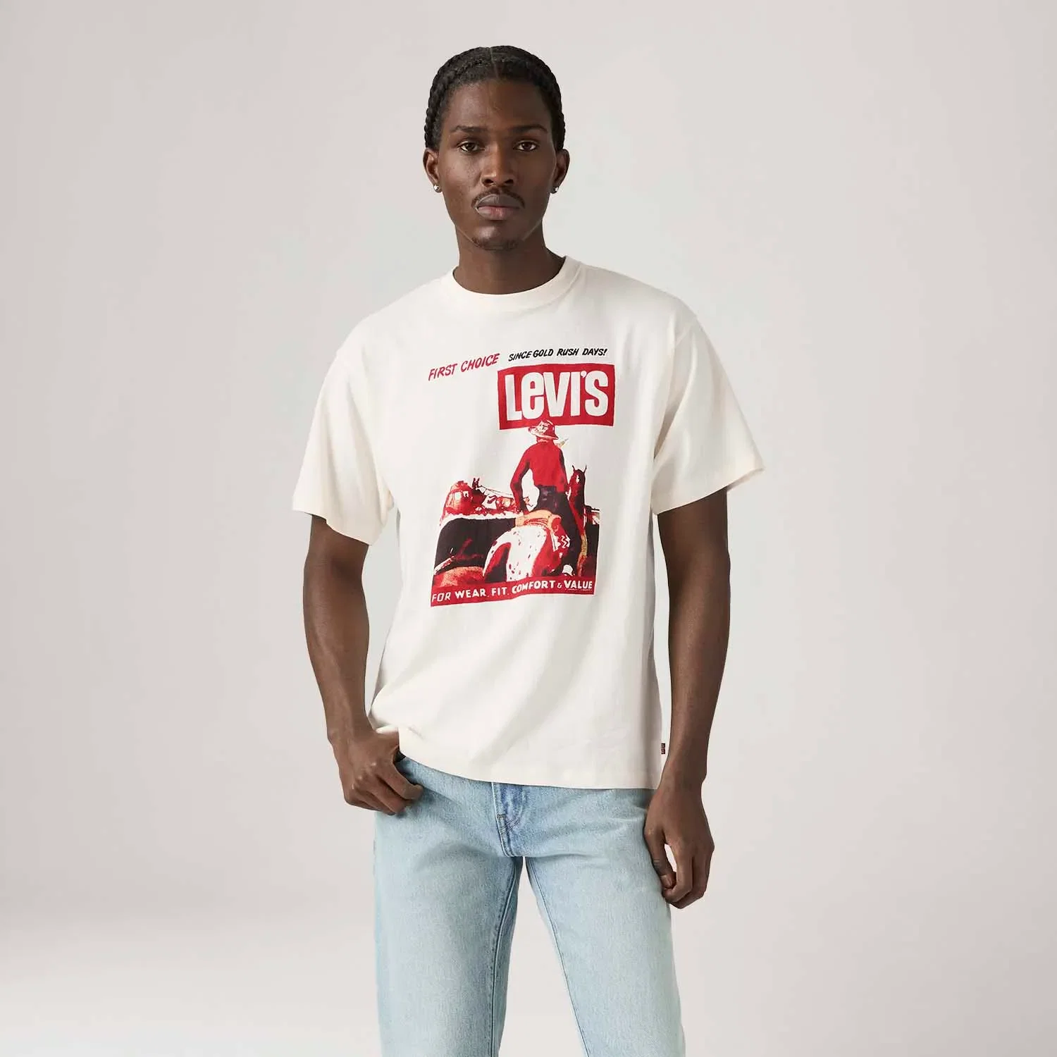 Camiseta Levi's® Vintage Graphic Manga Curta — imagem 1