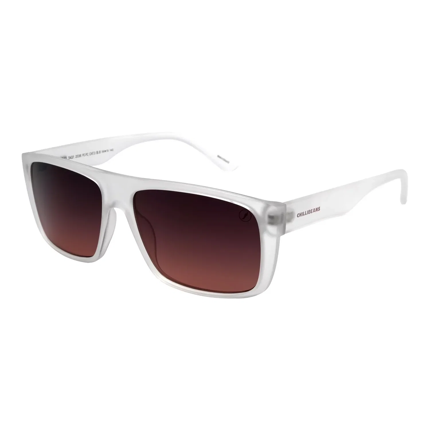 Óculos de Sol Masculino Chilli Beans Quadrado Transparente — imagem 1
