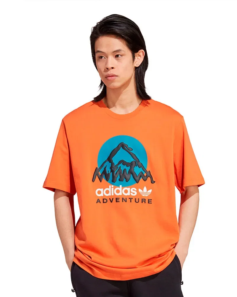 Camiseta Adidas Adventure Mountain Front Masculina