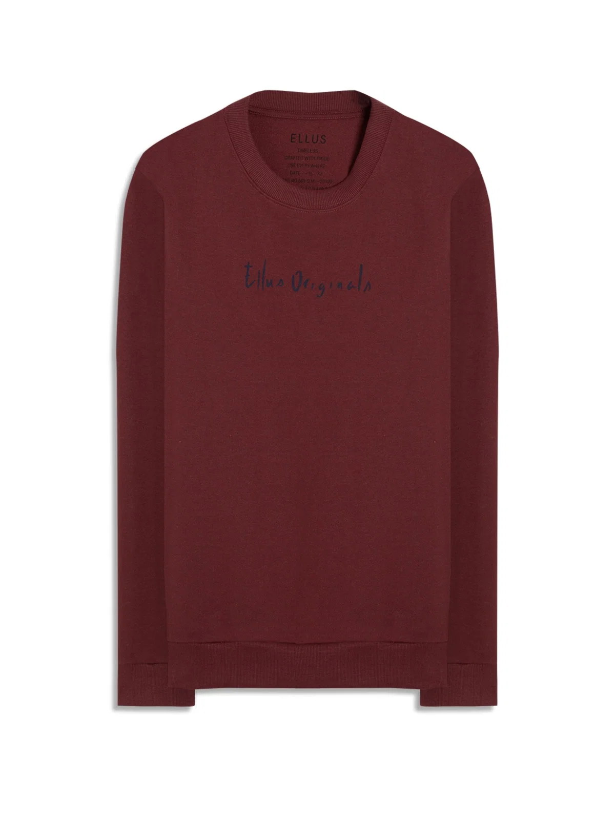 Moletom Ellus Originals Careca Bordeaux — imagem 1