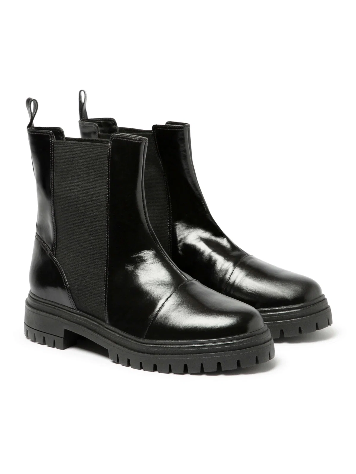 Bota Couro Chelsea Preto